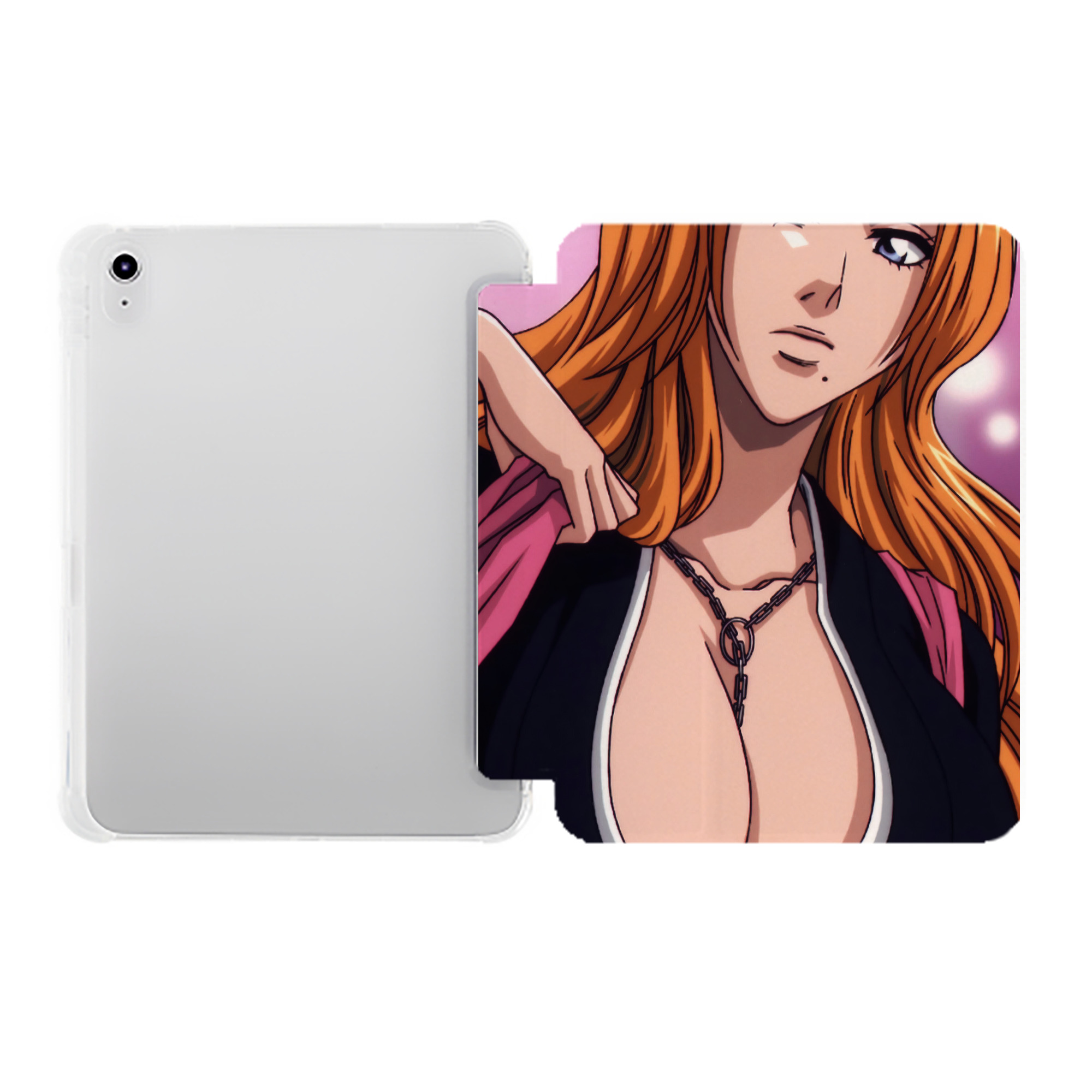 （画像用） ブリーチ BLEACH IPad ケース ペン収納付き 三つ折りスタンド PUレザー×シリコン 対応機種9.5/10.5/10.9インチ